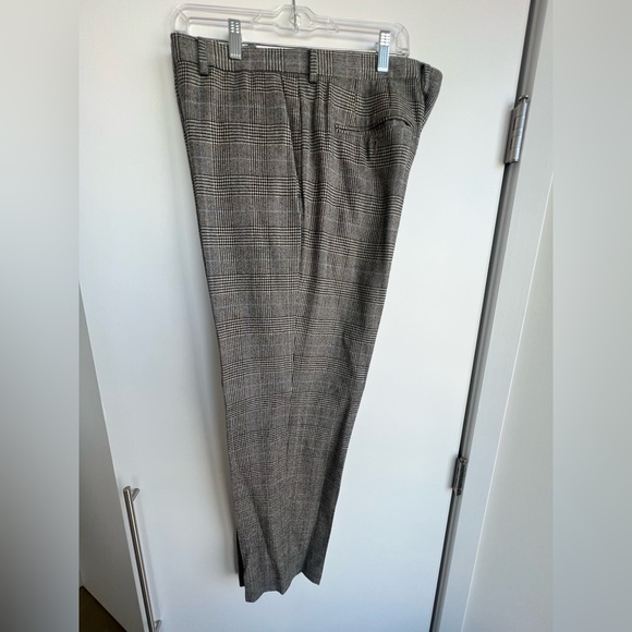 J.Crew Ludlow Slim Fit Prince of Wales Glen Plaid Wool Blend Suit Trousers 36x32 - Picture 6 of 8